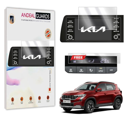 Kia Sonet 2024 Facelift | 9H Infotainment Touchscreen Protector for HTK, HTK Plus, HTX Models