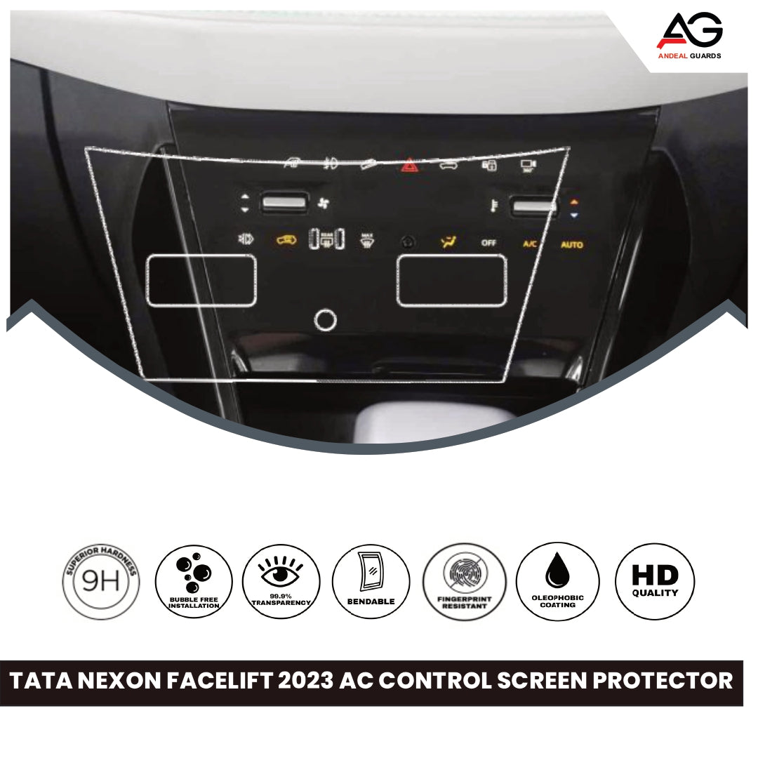 TATA NEXON FACELIFT 2023 AC CONTROL PANEL SCREEN PROTECTOR