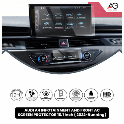 Audi A4 Infotainment & Front AC 10.1 Inch [2022-Running] Screen Protector