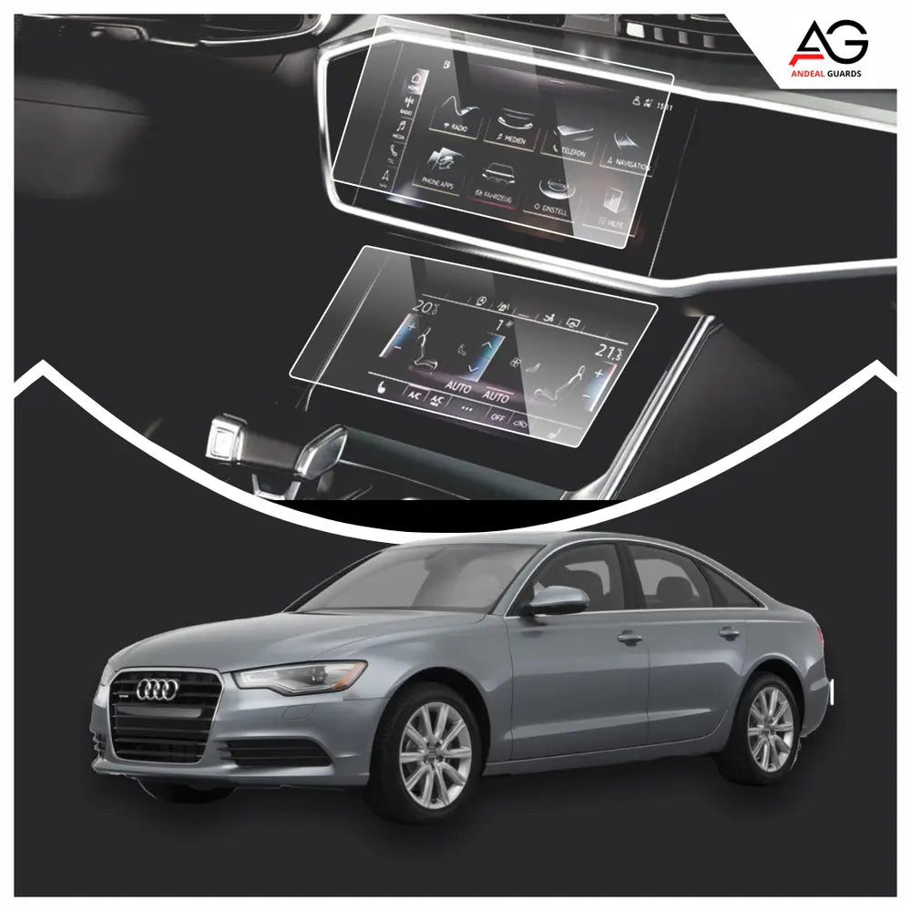 Audi A6 Front/Back AC & Infotainment [2021- Running] Screen Protector