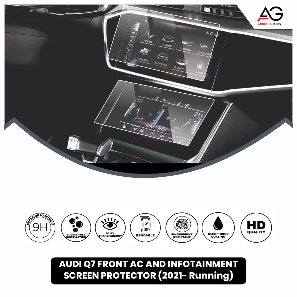 Audi Q7 Infotainment Front AC & Infotainment [2021- Running] Screen Protector