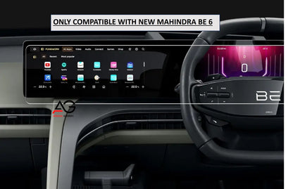 Mahindra BE 6 (2025) – 12.3-Inch Infotainment + Instrument Cluster Screen Protector -Car Display Accessory