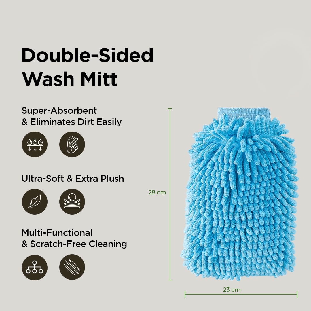 Microfibre Car Wash Gloves (2 Pcs)