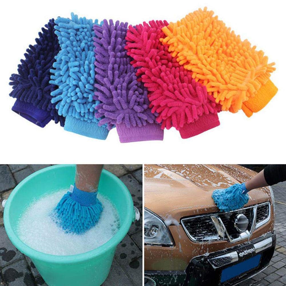 Microfibre Car Wash Gloves (2 Pcs)