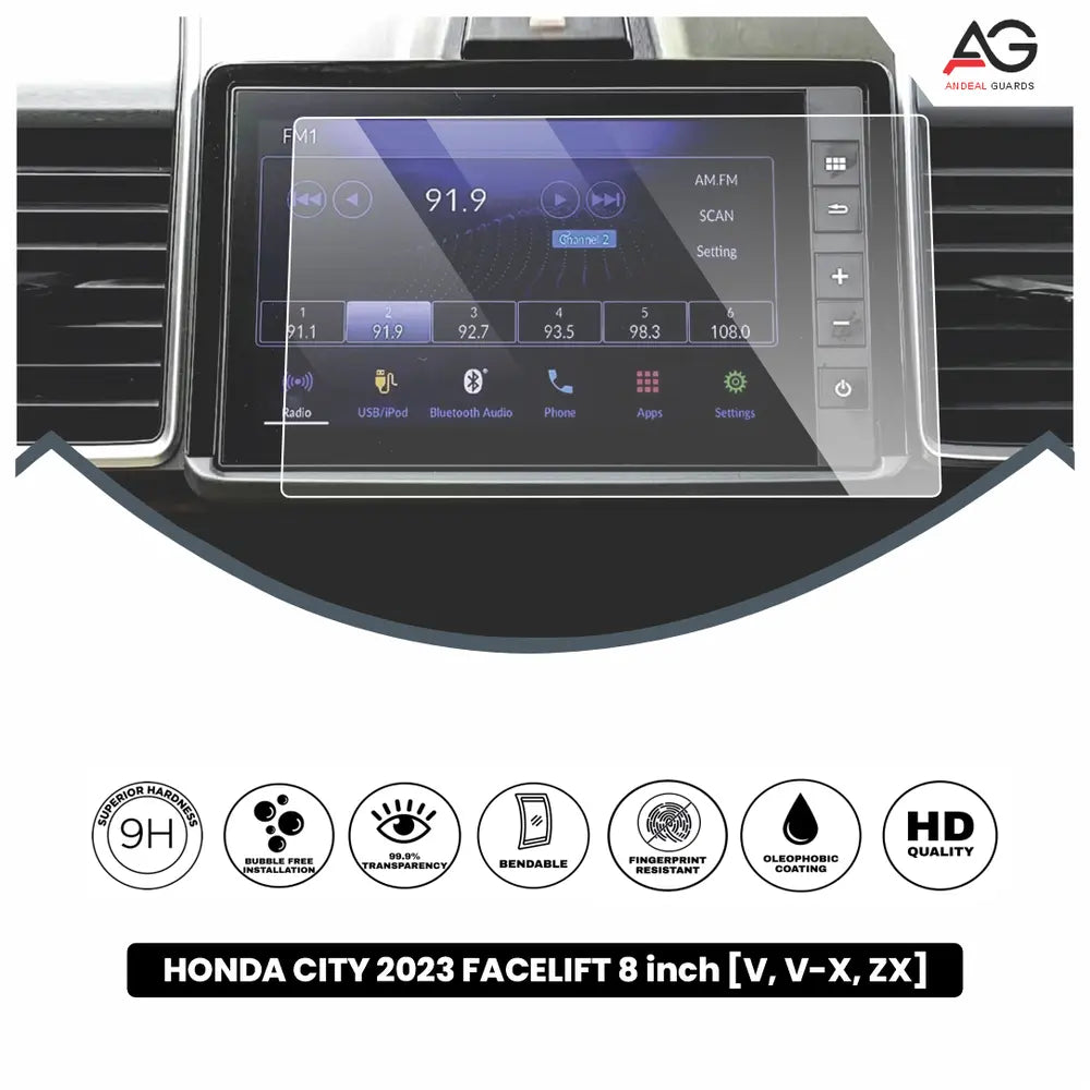 Honda City Facelift [V, V-X, ZX] 8 inch [2023-running] Screen Protector