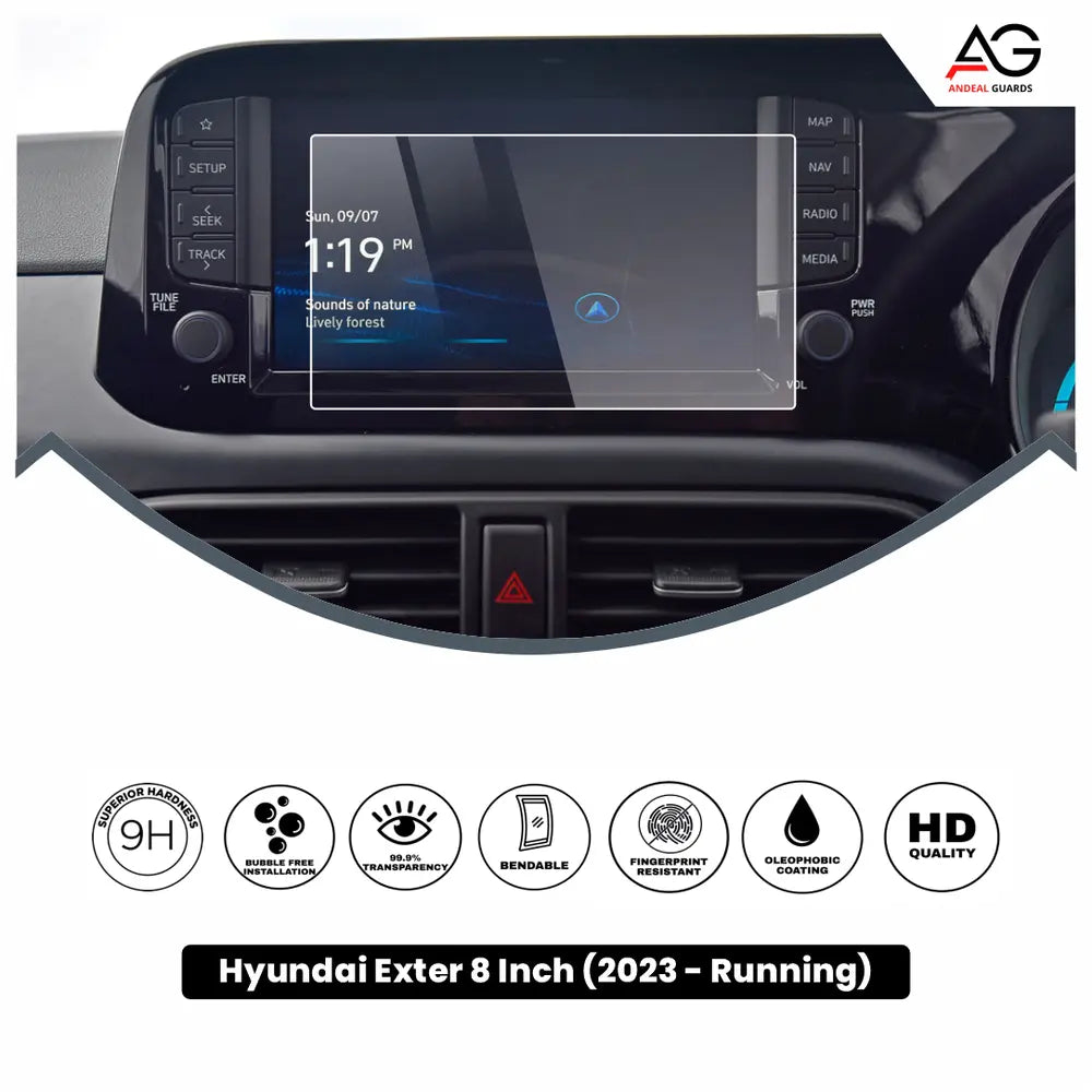 Hyundai Exter 8 Inch [2023 - Running] Screen Protector