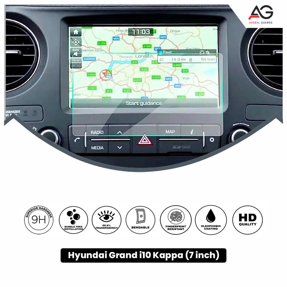 Hyundai Grand i10 Kappa 7 Inch Screen Protector