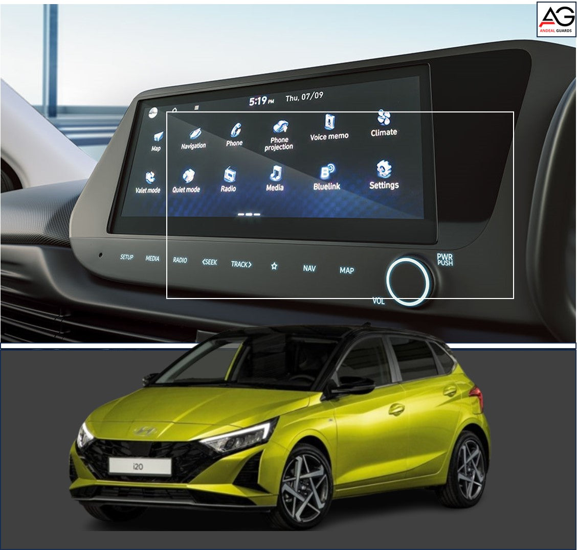 NEW HYUNDAI i20 2023 FACELIFT ASTA (O) TOP MODEL [2023-Running] Screen Protector