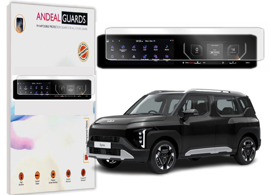 New Kia Syros 2025 Screen Protector – HTK, HTK+, HTK(O), HTX, HTX+, HTX+(O) Full Display Guard with Installation Kit