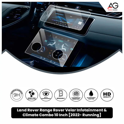 Land Rover Range Rover Velar Infotainment & Climate Combo 10 Inch [2022- Running] Screen Protector