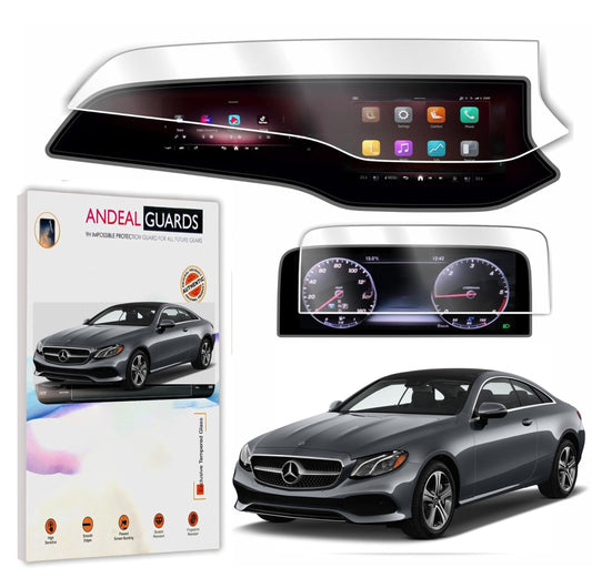 Mercedes Benz E-Class 2024-2025 [ Infotainment + Instrument Cluster Screen Guard] Combo