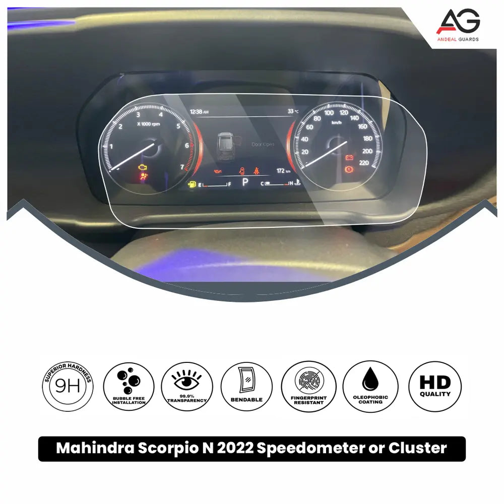 Mahindra Scorpio N Speedometer or Cluster [2022-Running] Screen Protector