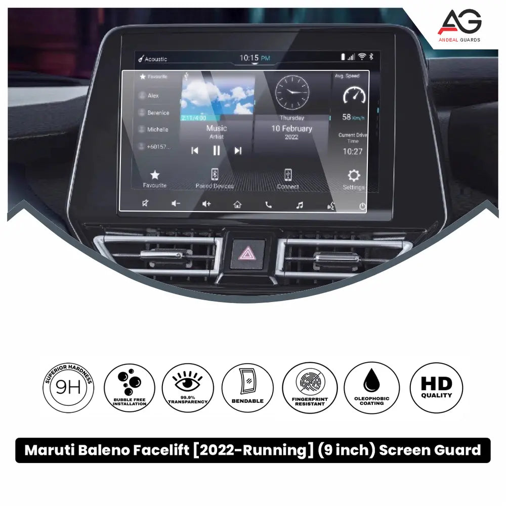 Maruti Baleno Facelift 9 Inch [2022-Running] Screen Protector