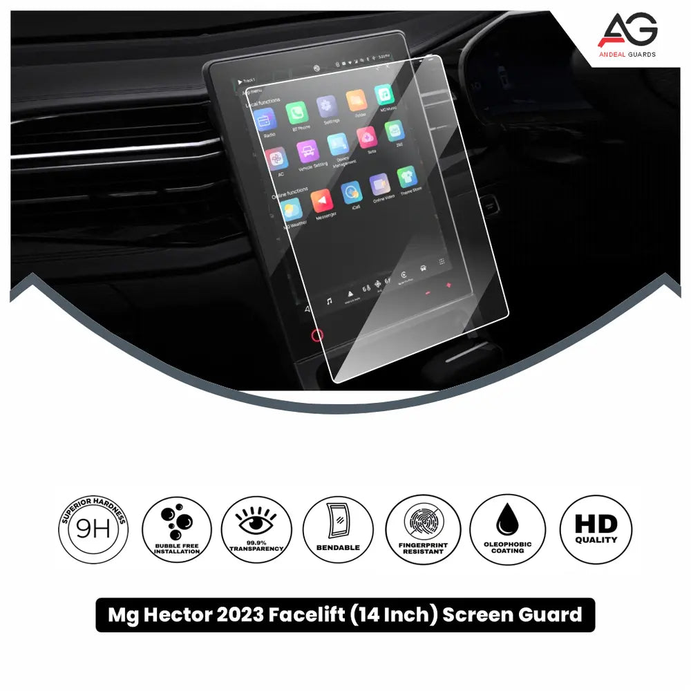 Mg Hector Facelift 14 Inch [2023-Running] Screen Protector