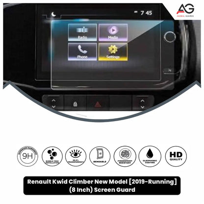 Renault Kwid Climber New Model 8 Inch [2019-Running] Screen Protector