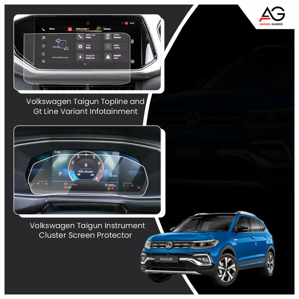 Volkswagen Taigun Topline & GT Variant Cluster Combo Screen Protector