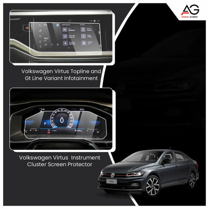 Volkswagen Virtus Topline & GT Variant Cluster Combo Screen Protector