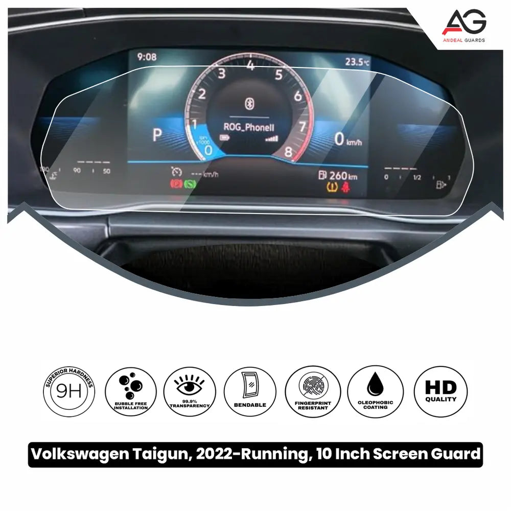 Volkswagen Taigun Cluster 10 Inch [2022-Running] Screen Protector