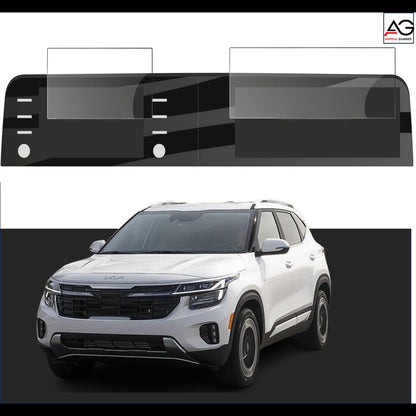 Kia Seltos Facelift HTK HTK+ [2023-Running]Dual Infotainment Screen Protector